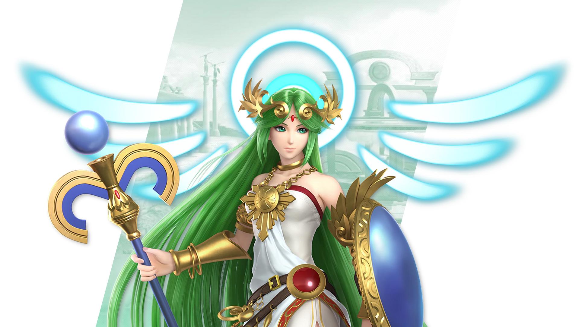 1929x1085 Super Smash Bros Ultimate Palutena Wallpaper with Monocle