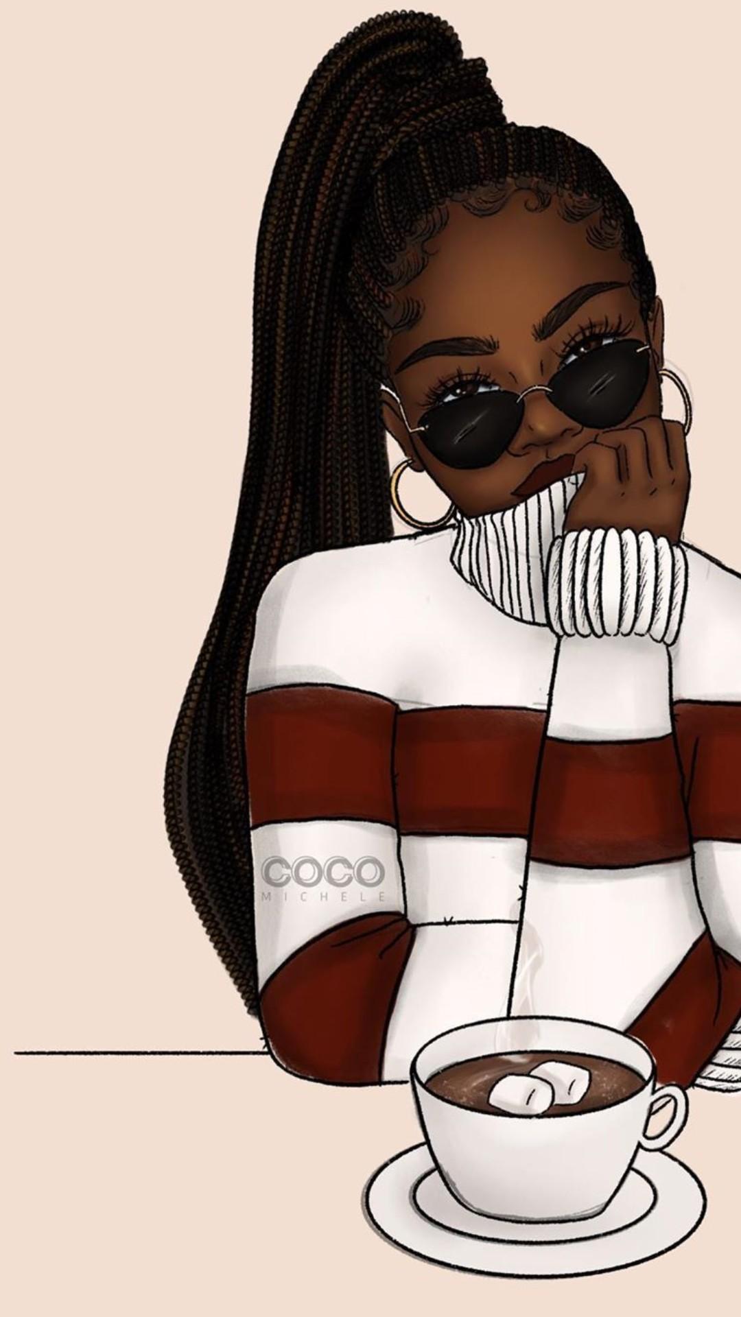 1080x1920 Black Girl Cartoon Wallpaper Black Girl Cartoon Wallpaper Download