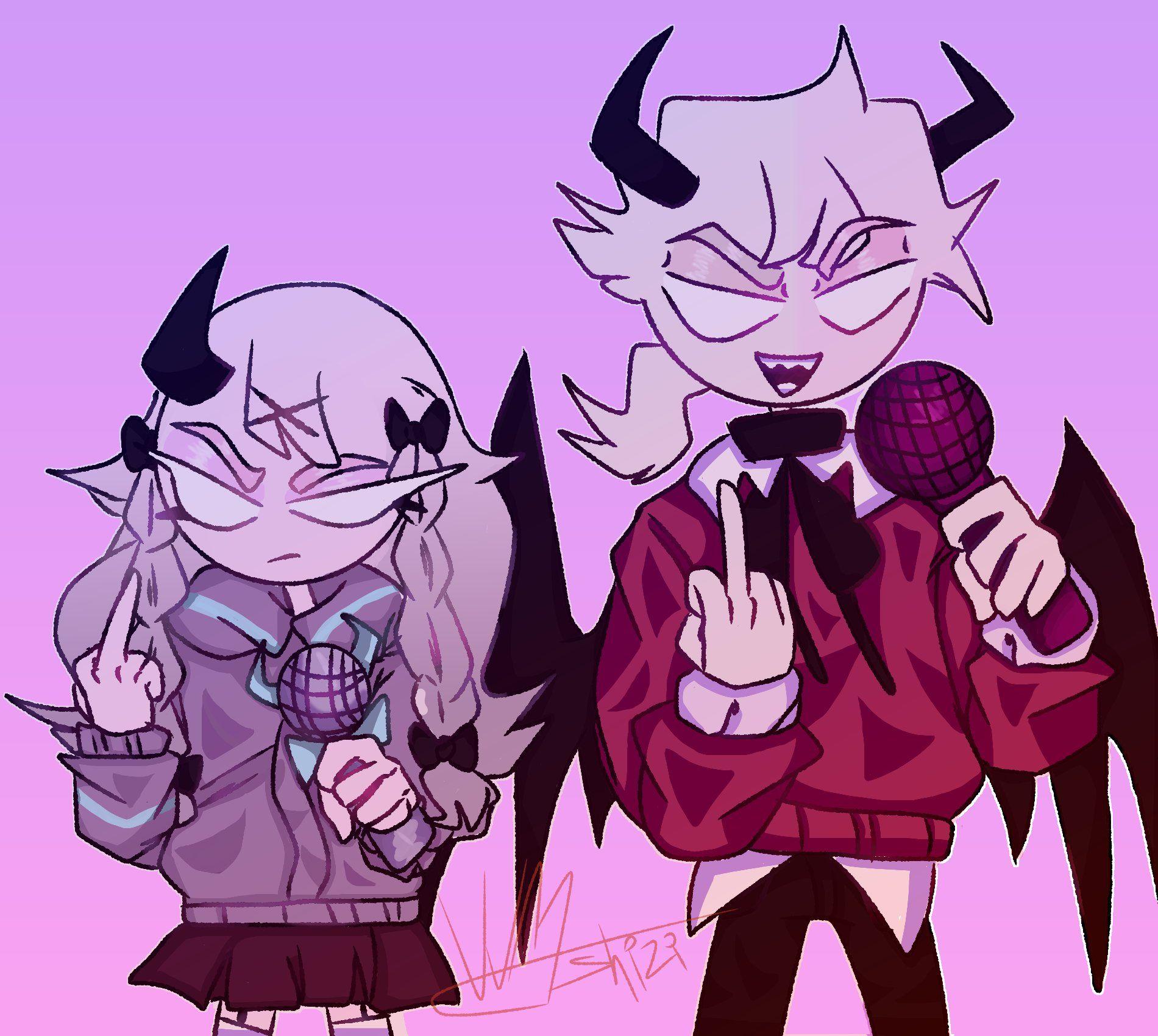 1900x1700 silbingduo. Friday night, Funkin, Night