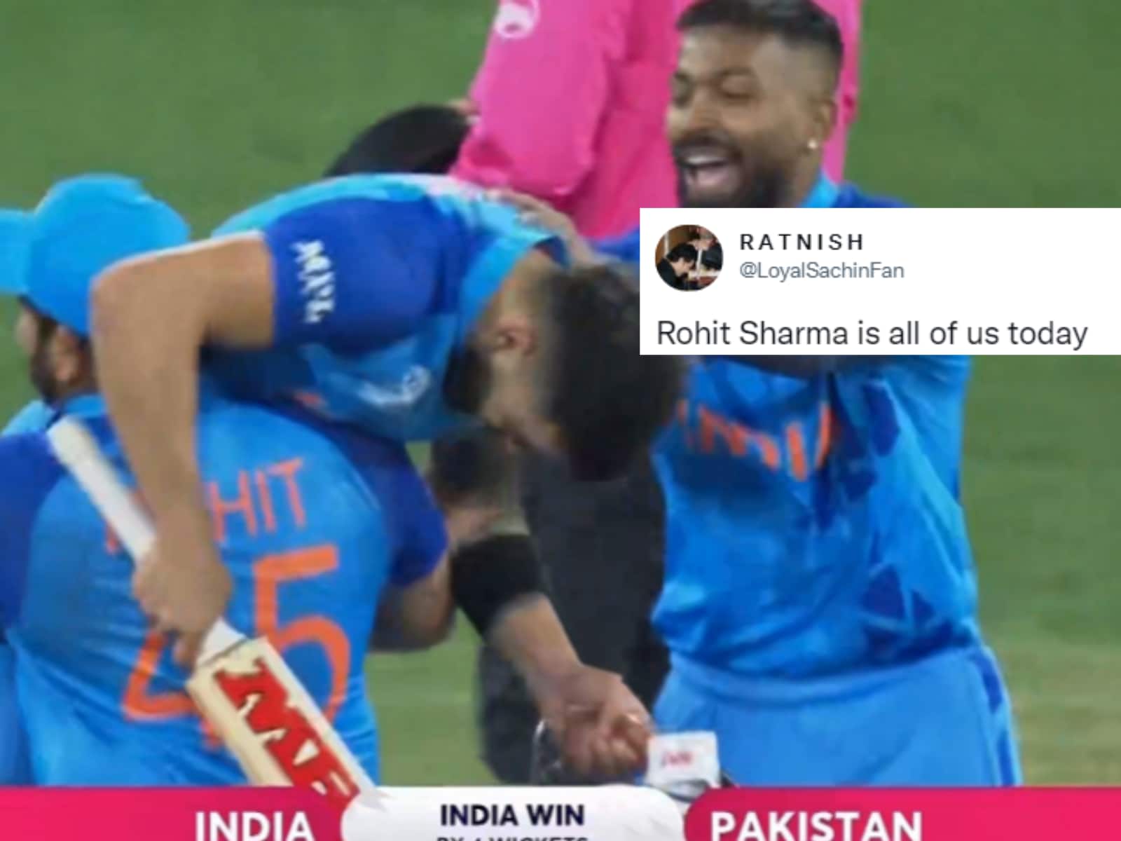 1600x1200 Rohit Sharma Lifts Virat Kohli after Famous Win Against Pakistan, Fans Call it 'Pic of the Day'