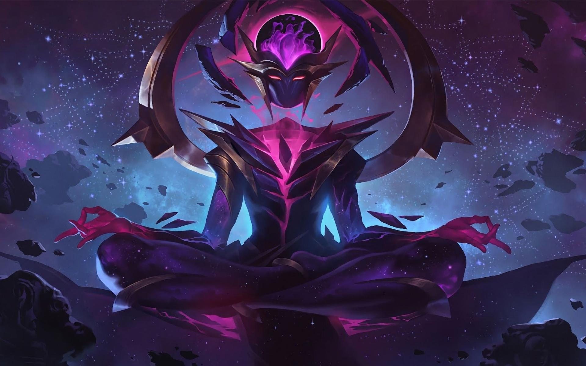 1920x1200 Wallpaper Karma Dark Star, Karma, League of Legends, Purple, Cartoon, Background Free Image
