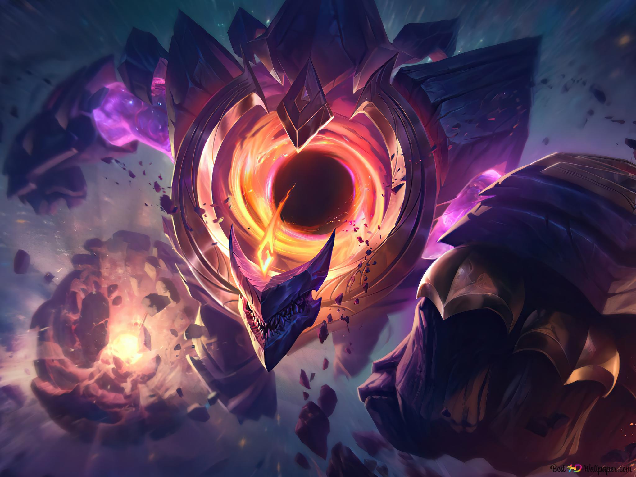 2048x1536 Dark Star 'Malphite' Splash Art of Legends (LOL) 8K wallpaper download