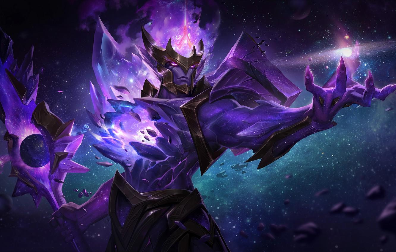 1332x850 Wallpaper Space, Stars, Art, Splash, League of Legends, Jarvan, LoL, Jarvan IV, Artwork, League Of Legends, Spear, Dark Star, Jarwan, Dark Star image for desktop, section игры
