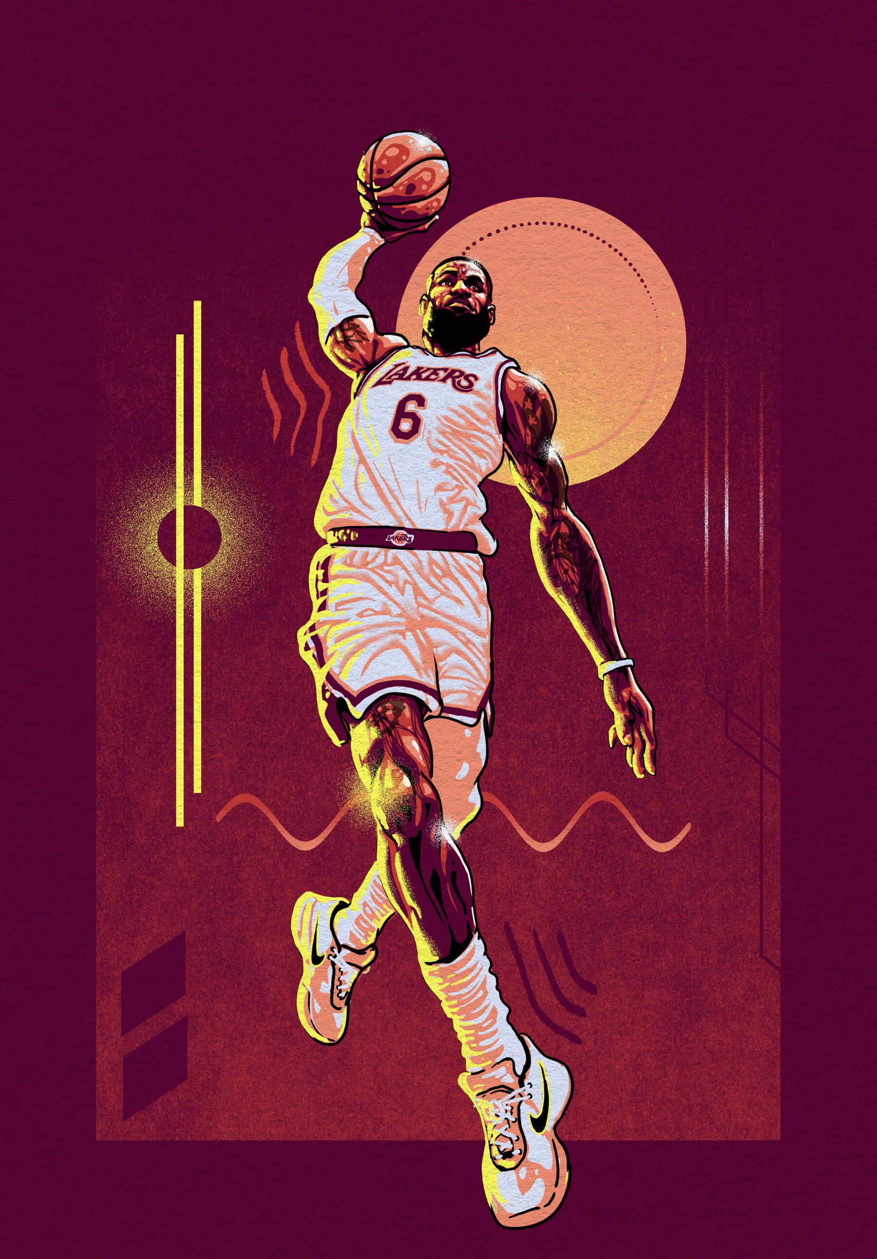 1800x2584 The Story of LeBron James's 390 Points