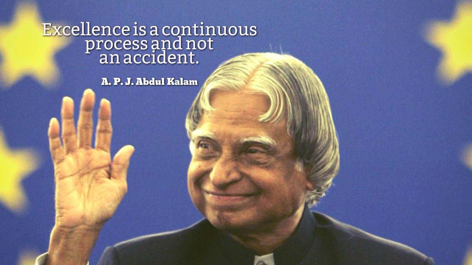 1920x1080 Download Abdul Kalam HD Excellence Quote Wallpaper