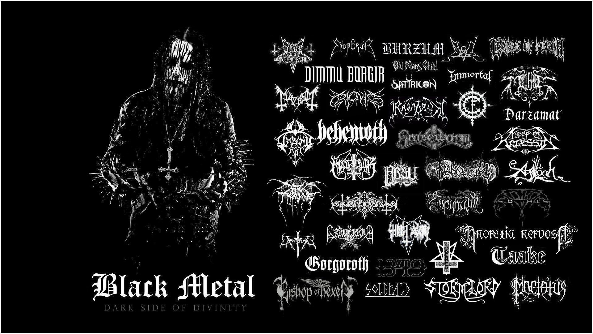 1920x1080 Black Metal Wallpaper