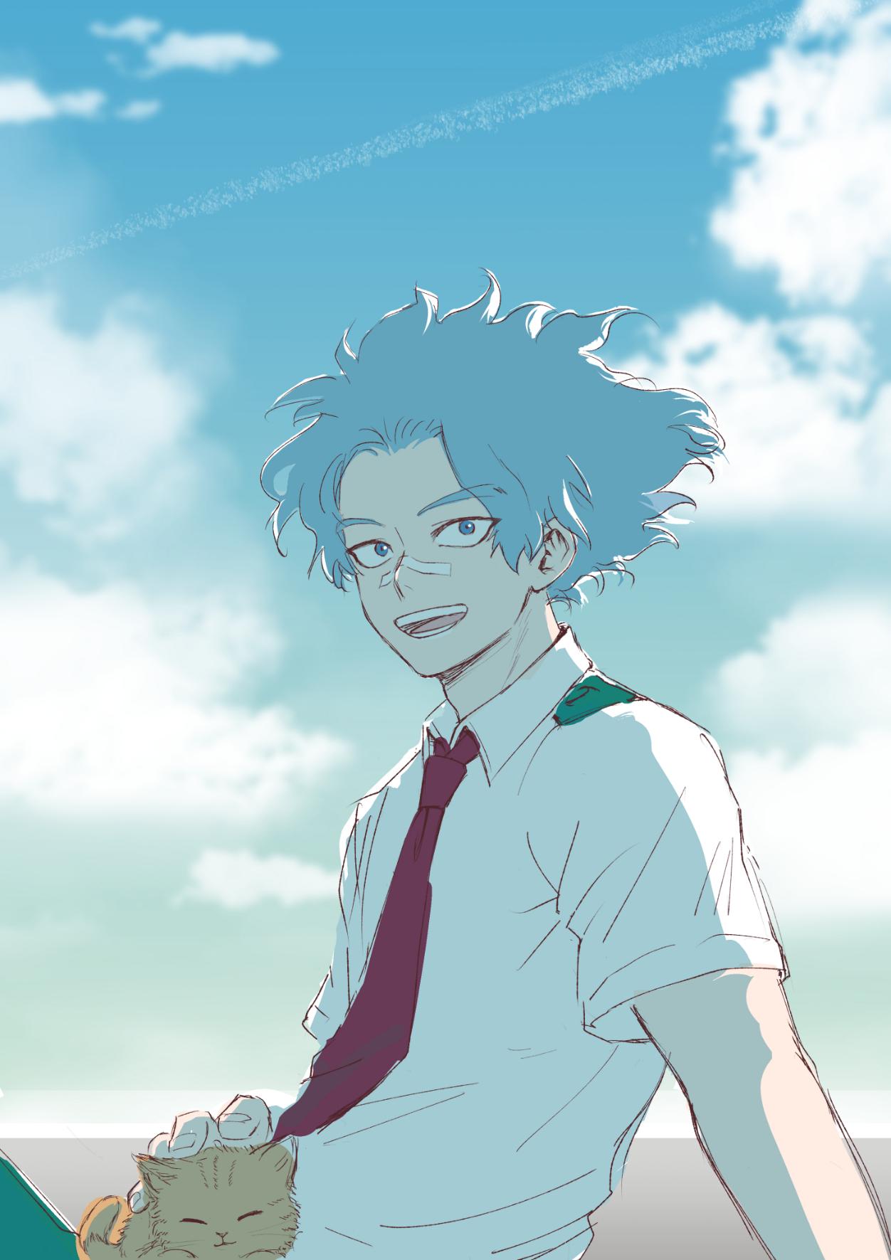 1252x1771 shirakumo and kitten no Hero Academia Wallpaper