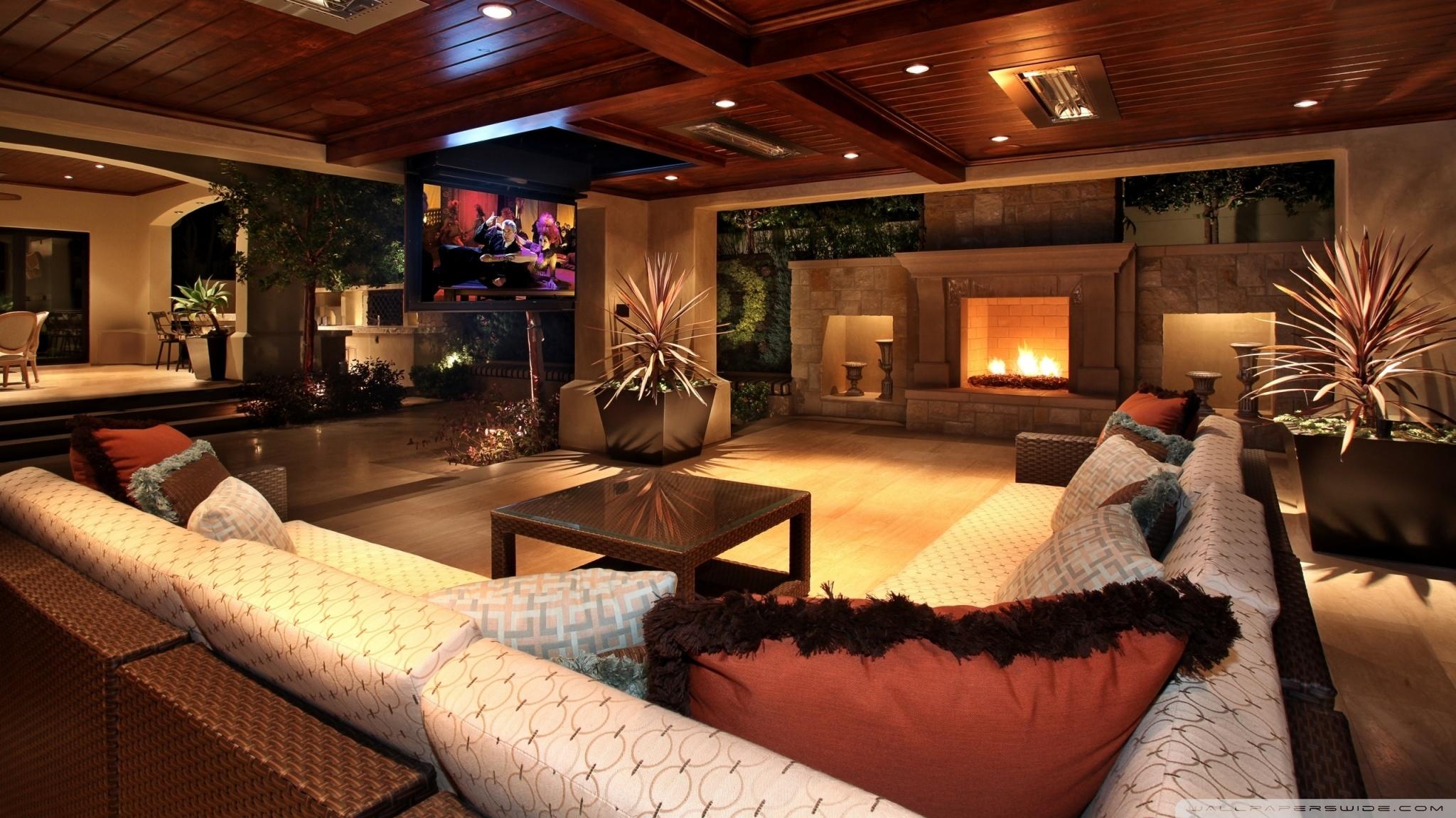 2048x1152 Luxury House Interior Ultra HD Desktop Background Wallpaper for 4K UHD TV : Tablet