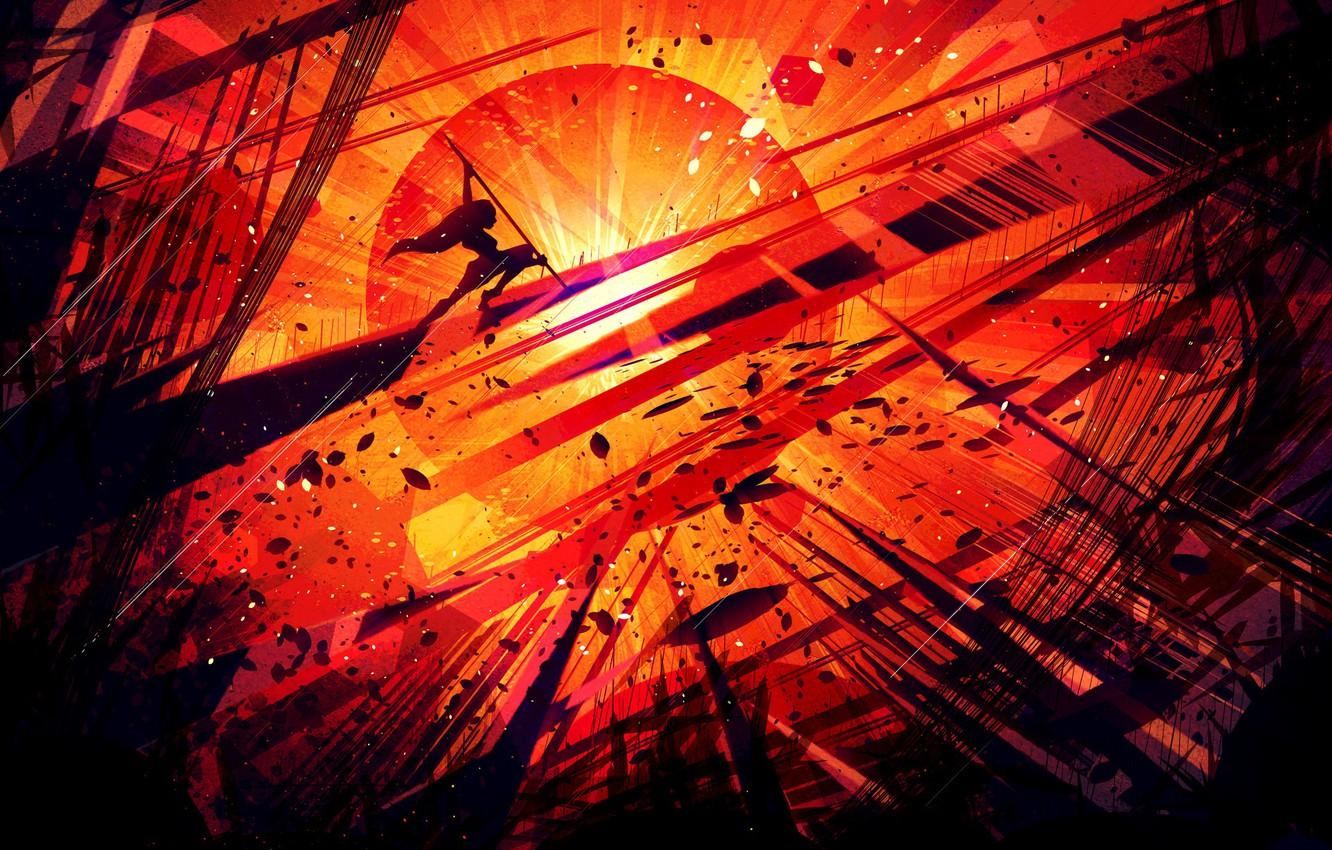 1332x850 Wallpaper Fantasy, Art, Landscape, Mars, Illustration, Geometric, Scott Uminga, by Scott Uminga image for desktop, section арт