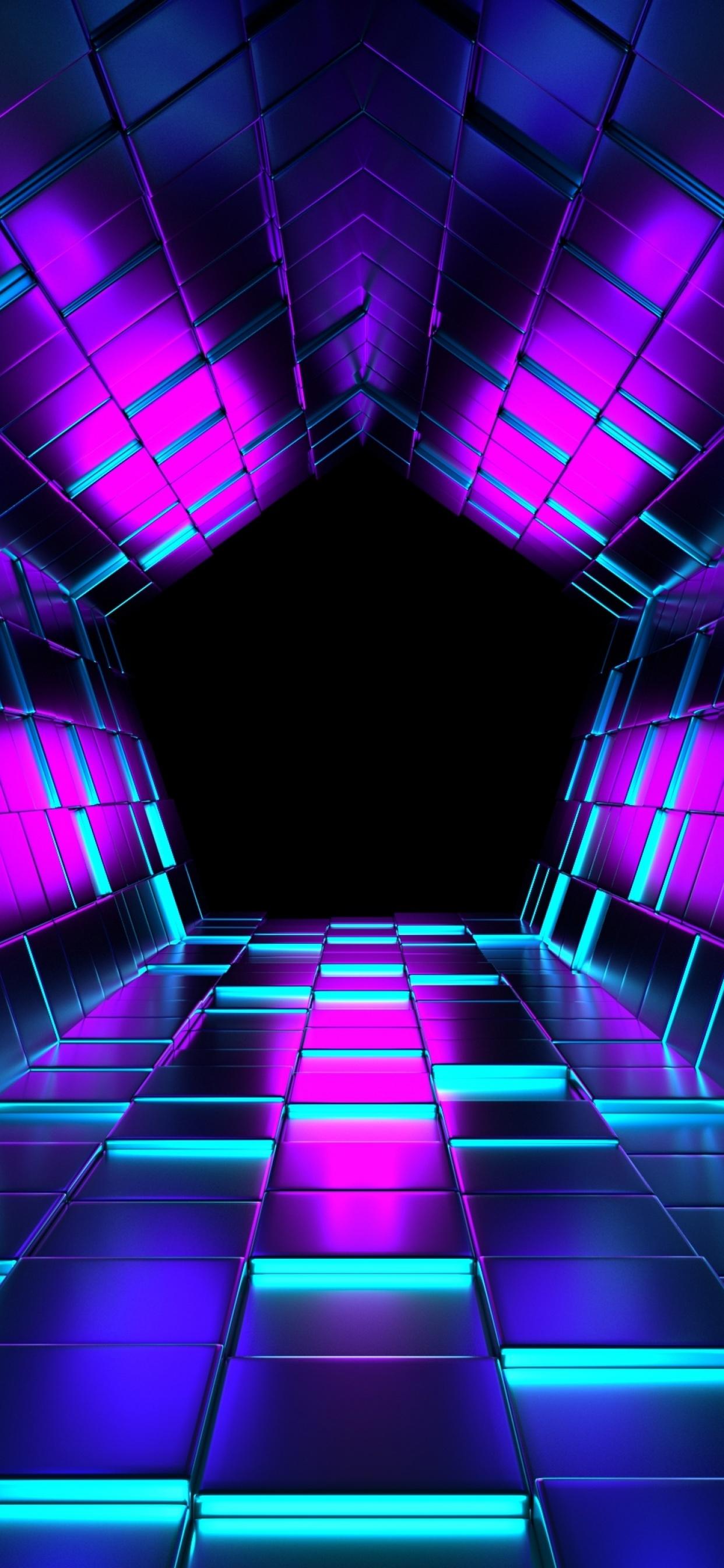 1242x2688 3D background Wallpaper 4K, Shapes, Geometric, Abstract
