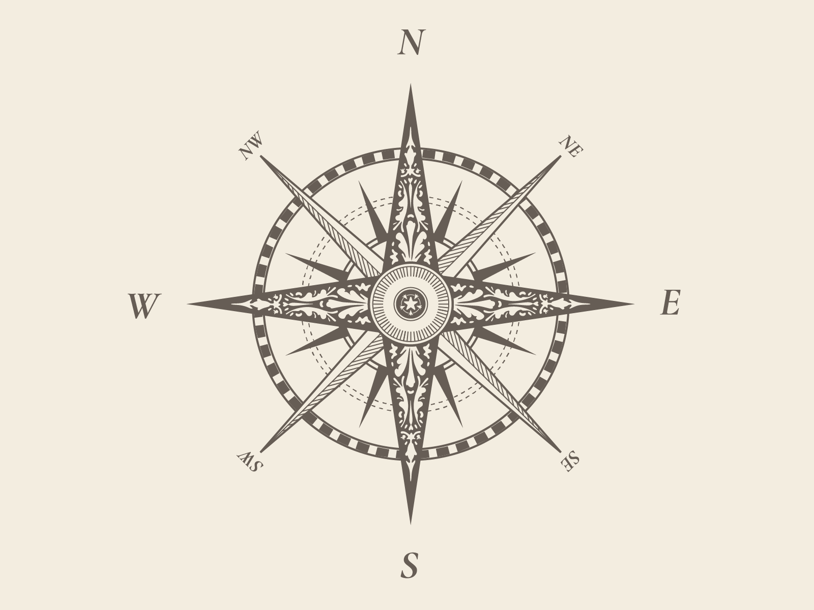 1600x1200 Compass Sketch Wallpaper