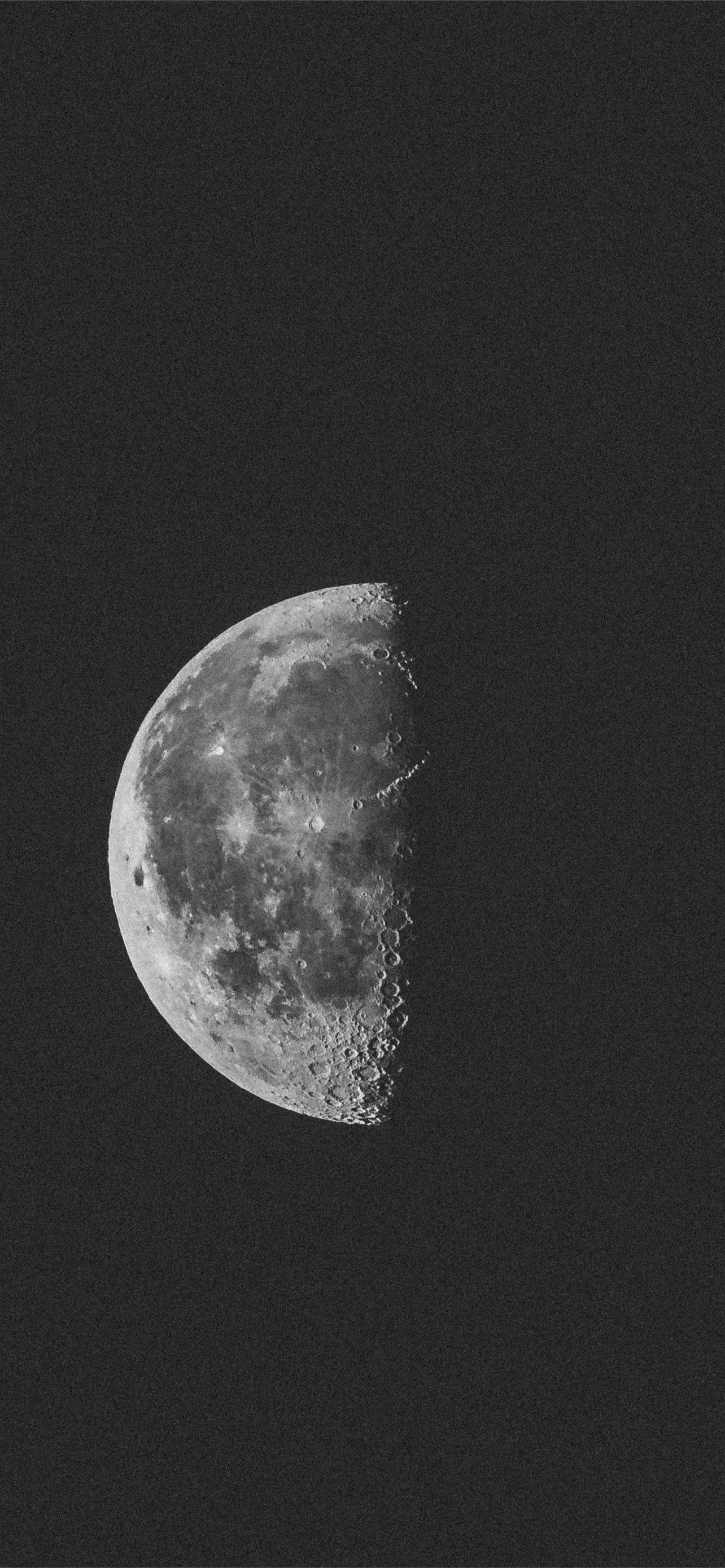 1284x2778 half moon iPhone Wallpaper Free Download