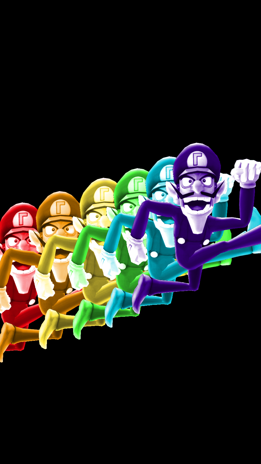 900x1600 Made a special waluigi phone wallpaper for everyone :)
