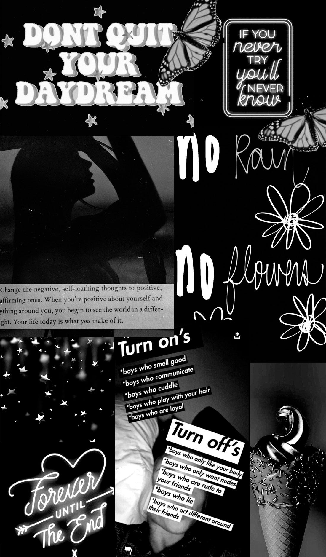 1100x1879 Black Collage Wallpaper : Black Aesthetic Collage