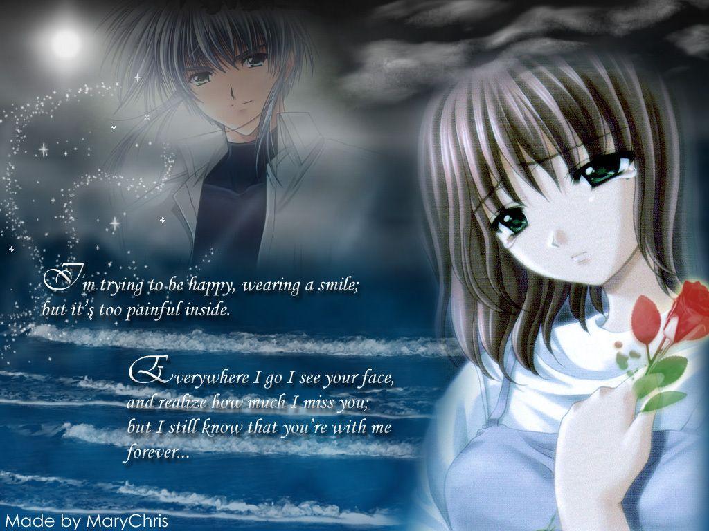 Sad Anime Quotes Wallpapers Top Free Sad Anime Quotes Backgrounds Wallpaperaccess