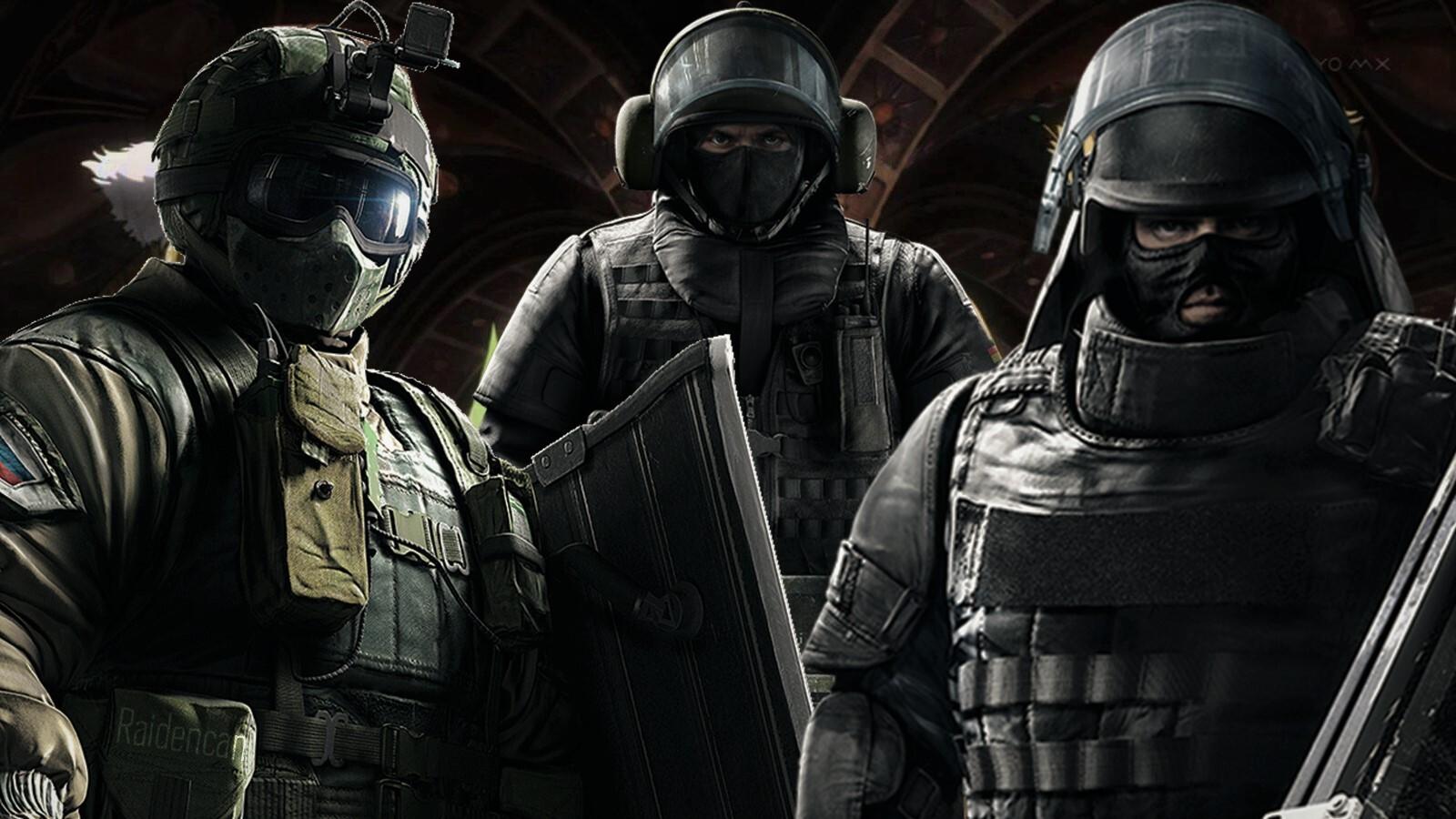 1600x900 Rainbow Six Siege Shield Characters and JOJO's Bizarre Adventure Pillar Men Crossover