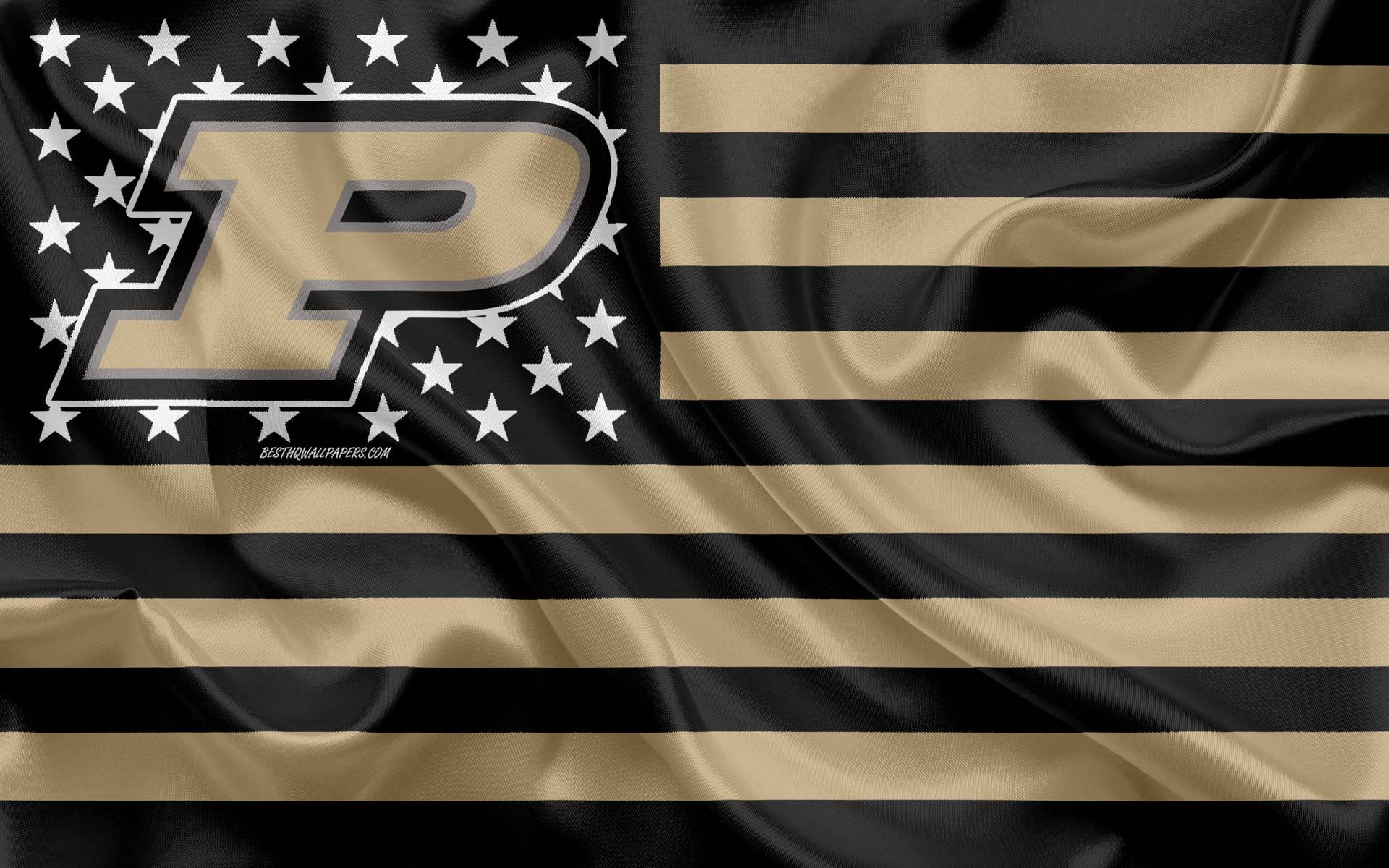 1920x1200 Download Purdue University Logo On Gold And Black Flag Wallpaper