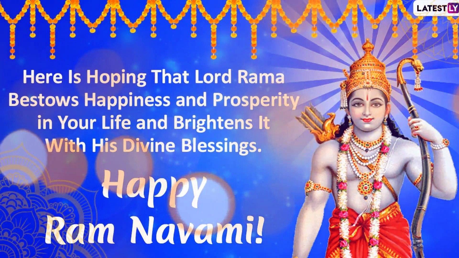 1920x1080 Happy Ram Navami 2020 Wishes: WhatsApp Messages, Greetings & Image to Celebrate Birth of Lord Rama