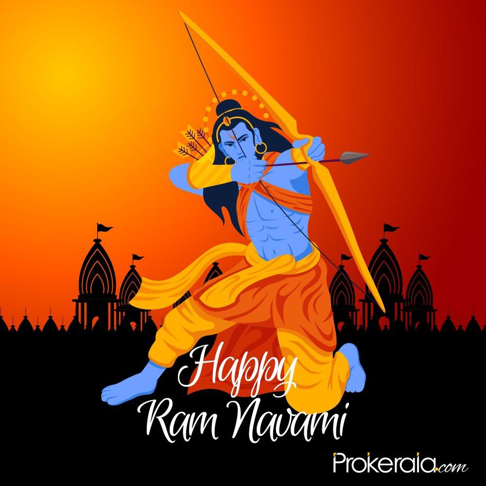 1000x1000 Happy Ram Navami 2020 wishes, messages, stickers to share on April 2020