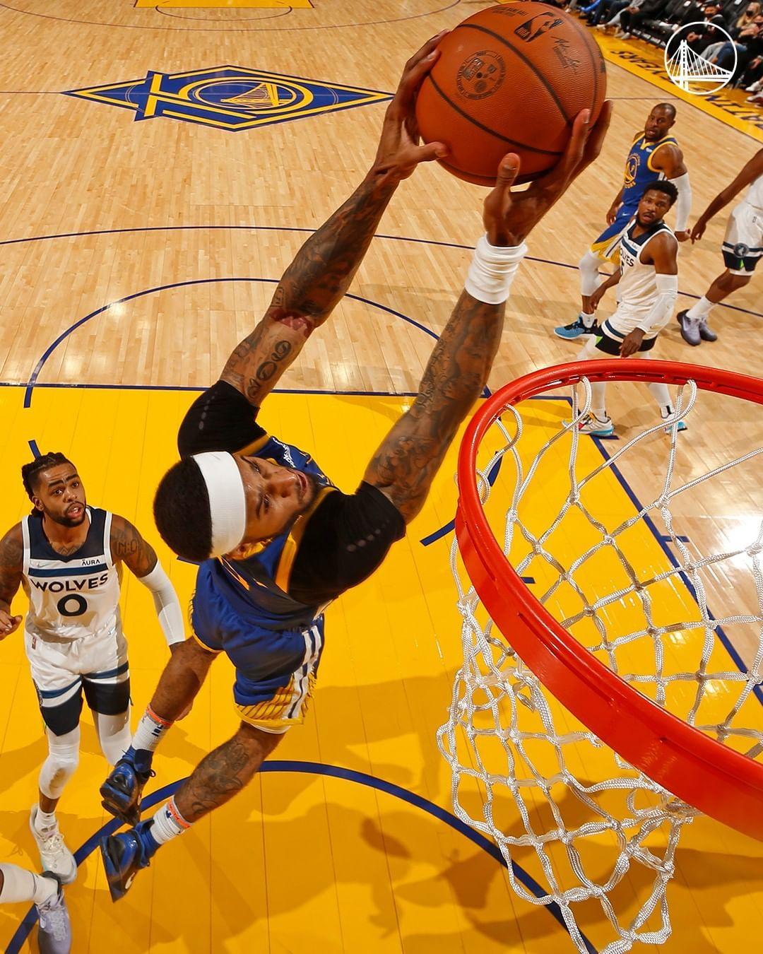 1080x1350 Golden State Warriors's Instagram photo: “Welcome to the Gary Payton II dunk show