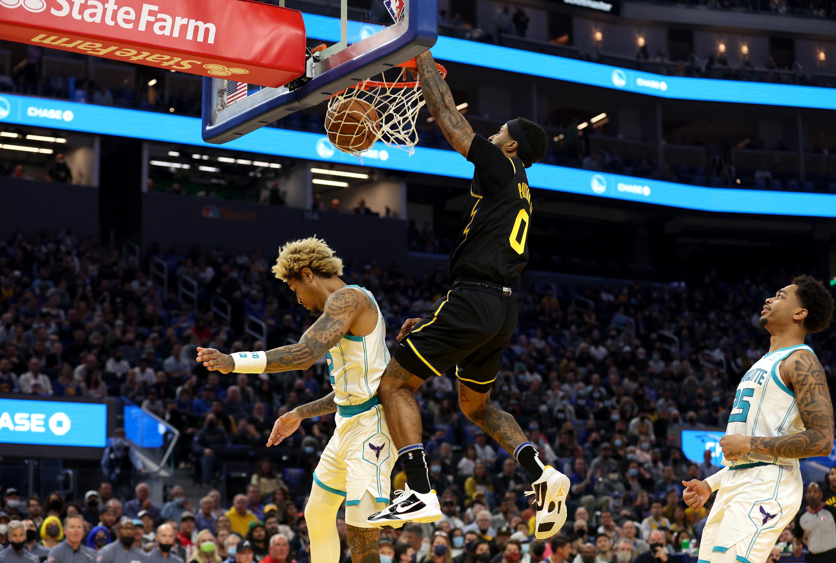 3200x2155 Gary Payton II Thanos Snapped Kelly Oubre With A Massive Dunk (Video)