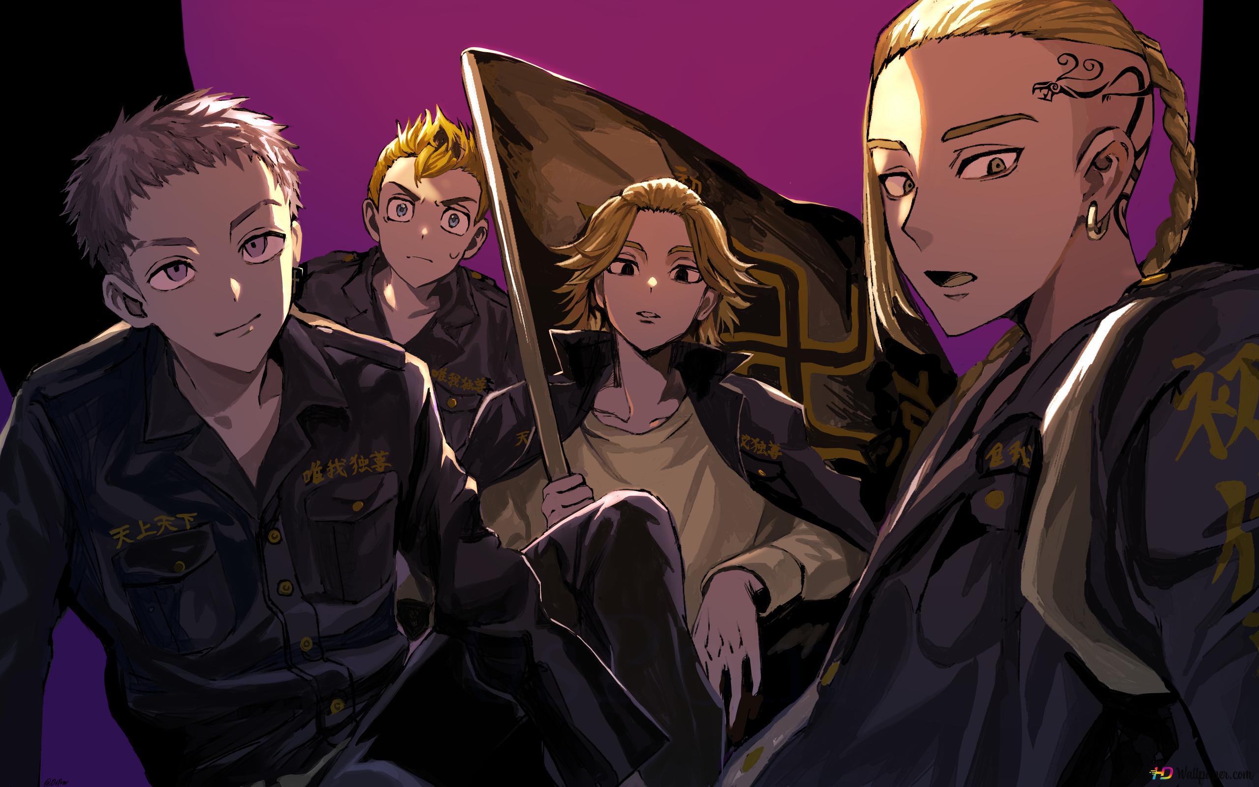 2560x1600 Tokyo revengers ken ryuguji takemichi hanagaki mikey manjiro sano and takashi mitsuya 4K wallpaper download