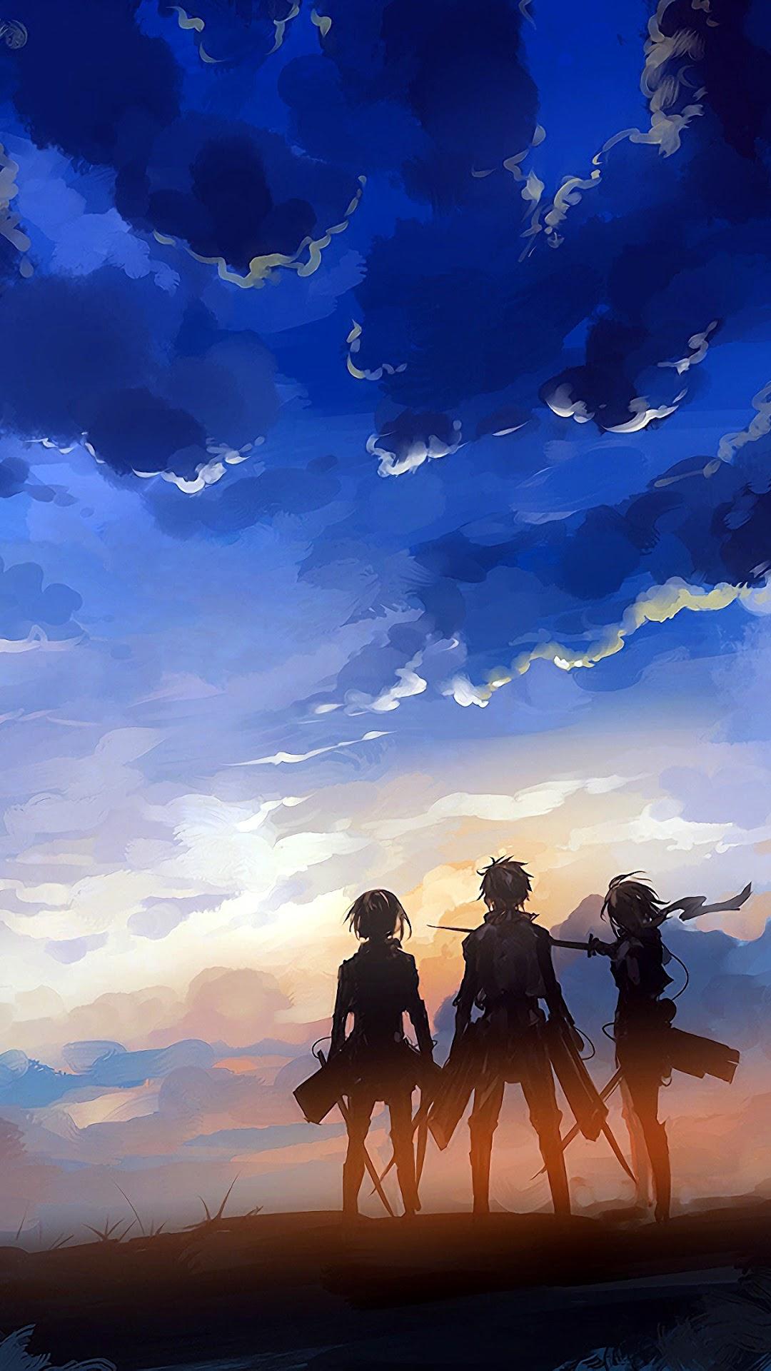 1080x1920 Attack on Titan, Eren, Armin, Mikasa HD Gallery HD Wallpaper
