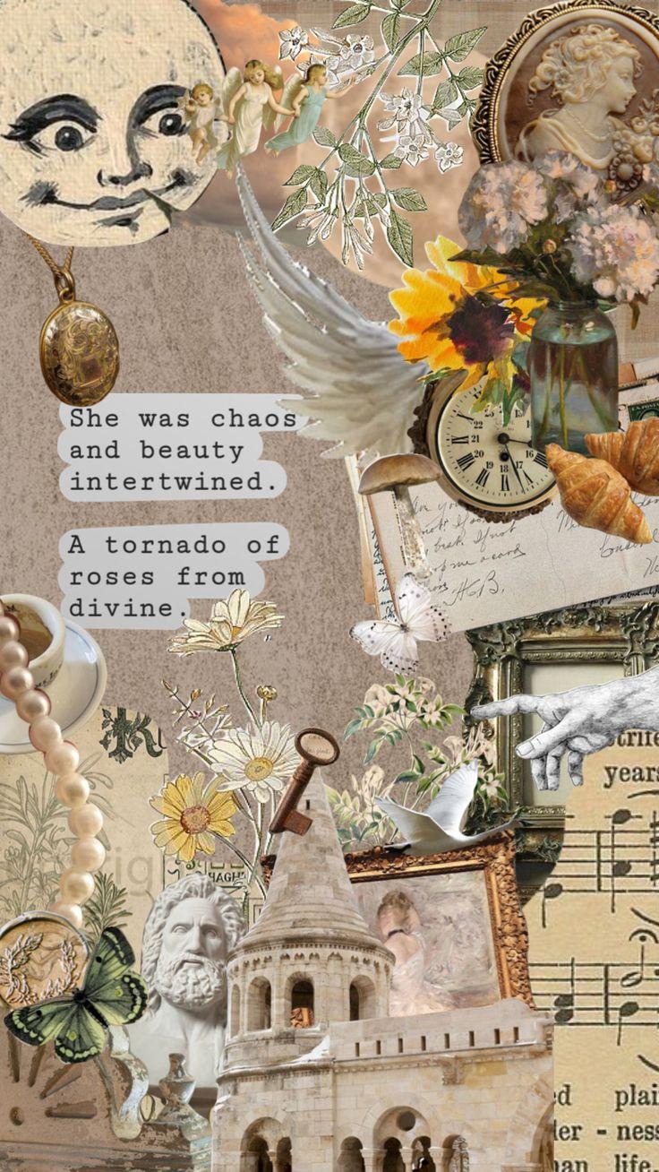 736x1308 Check out itssarahelaine's Shuffles #vintage #aesthetic #moodboard #shuffle #museum. Cute desktop wallpaper, iPhone wallpaper vintage, Pretty wallpaper