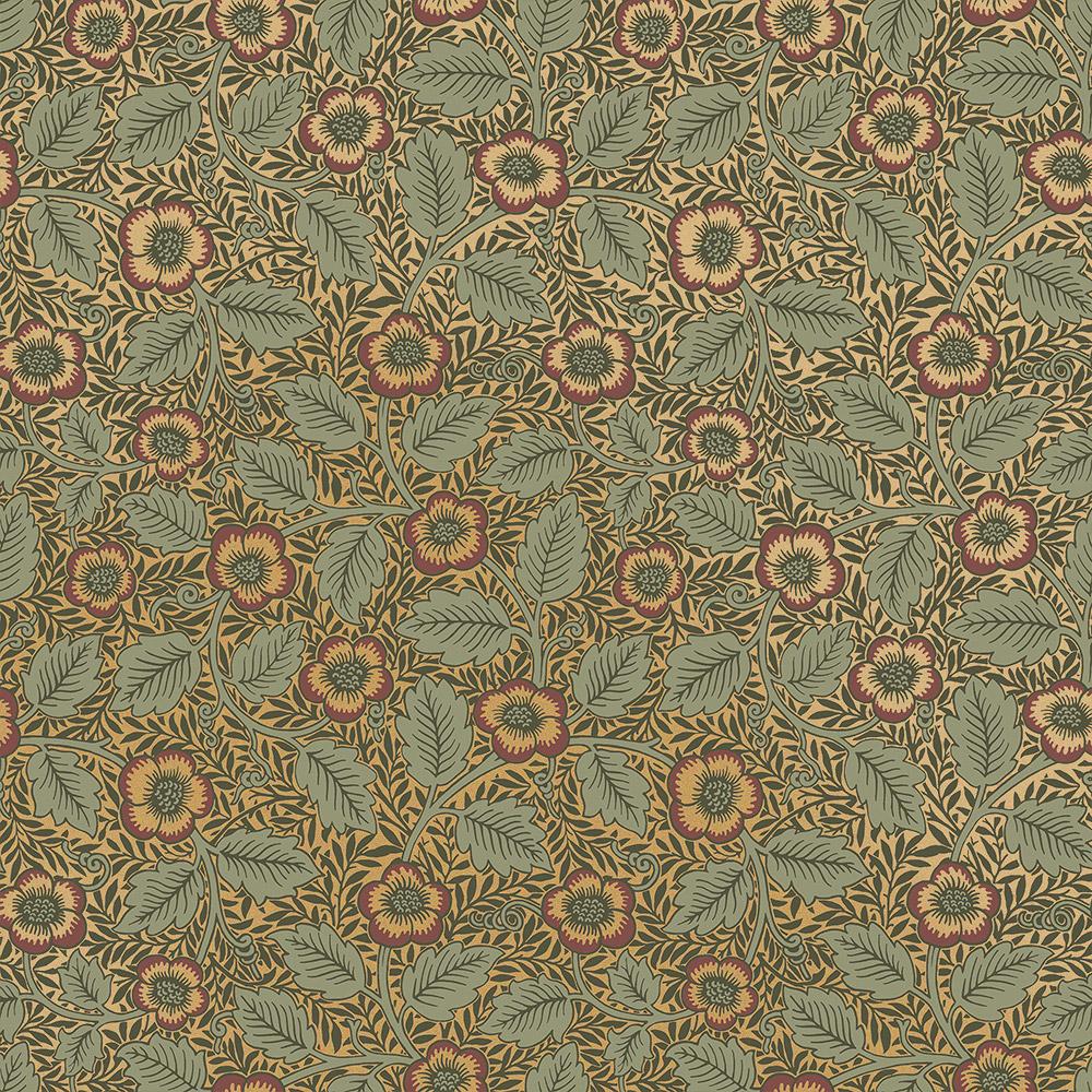 1000x1000 Victorian Floral Wallpaper. Clementina Wallpaper. Bradbury & Bradbury