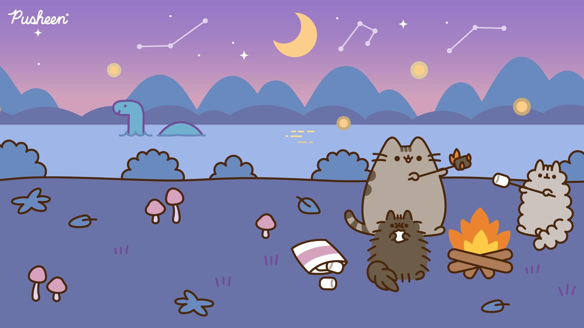 1920x1080 Pusheen : Pusheen Zoom Background