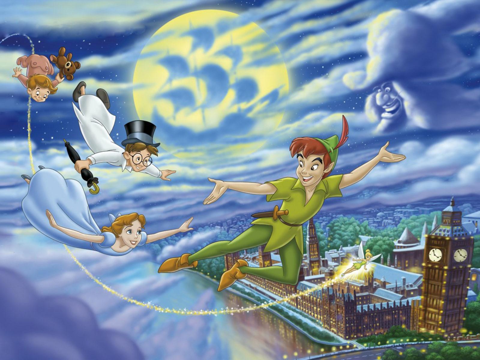 1600x1200 Disney Peter Pan Let's Over London Best Picture For Disney Art Wallpaper HD 3840x2400 :