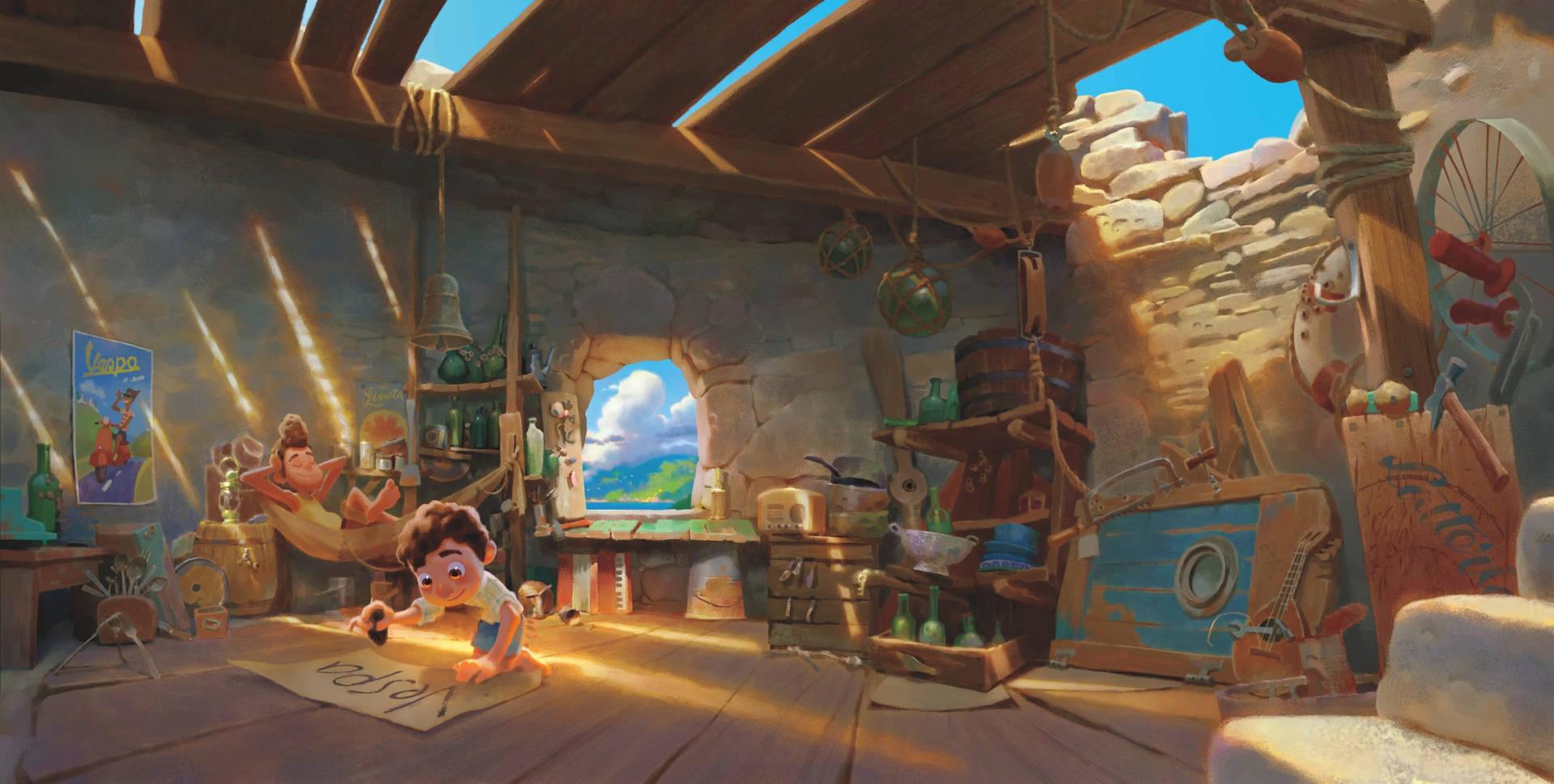 1920x969 Download Disney Pixar Luca Concept Art Wallpaper
