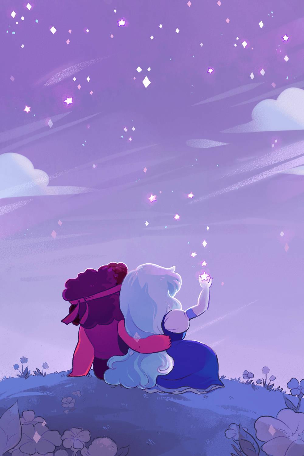 1000x1500 Download Ruby And Sapphire Steven Universe iPad Wallpaper