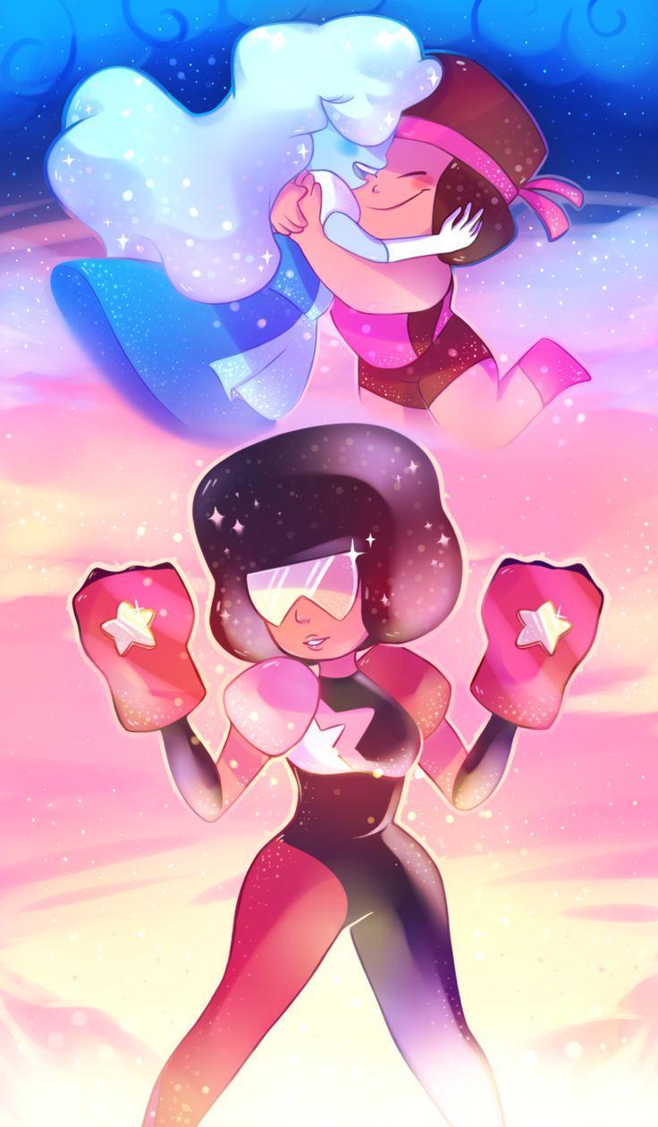736x1261 Steven Universe Ruby And Saphire Wallpaper