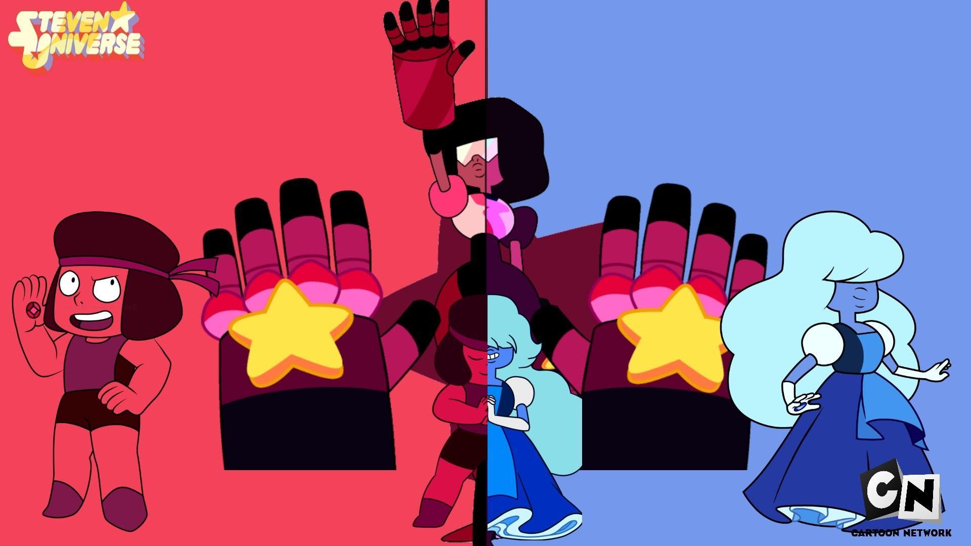 1920x1080 Steven Universe Ruby And Saphire Wallpaper