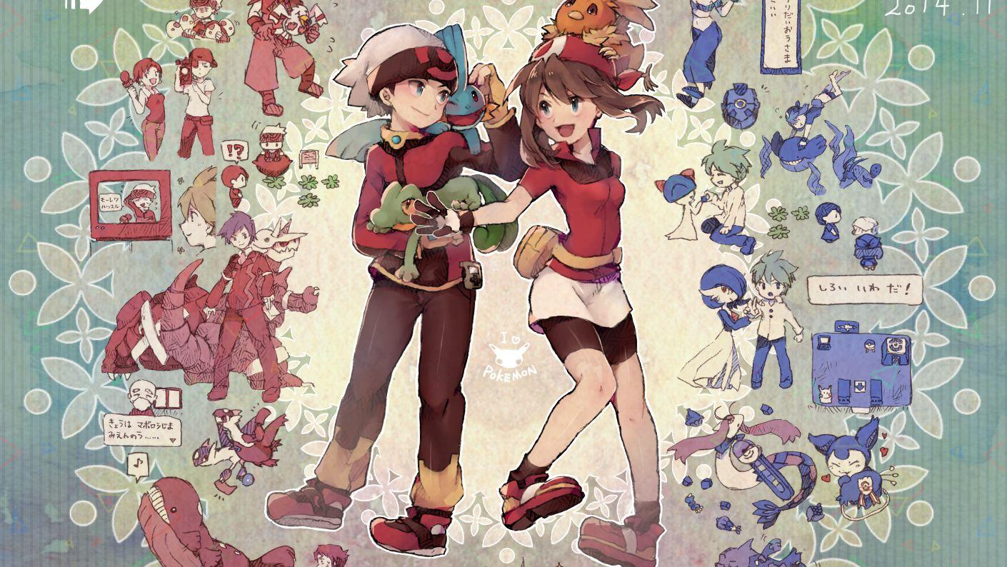1410x794 Download Pokémon: Ruby Sapphire And Emerald wallpaper for mobile phone, free Pokémon: Ruby Sapphire And Emerald HD picture