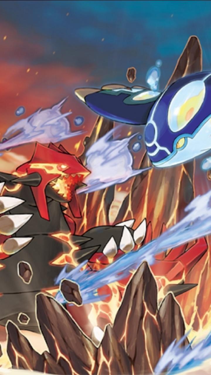 720x1280 Wallpaper / Video Game Pokémon: Omega Ruby and Alpha Sapphire Phone Wallpaper, Groudon (Pokémon), Kyogre (Pokémon), 720x1280 free download