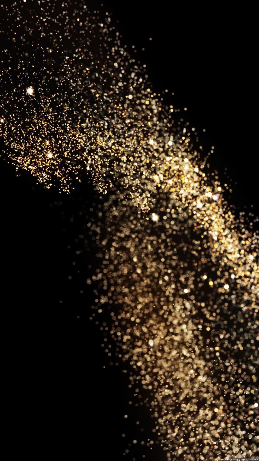 1080x1920 Gold Glitter iPhone Wallpaper