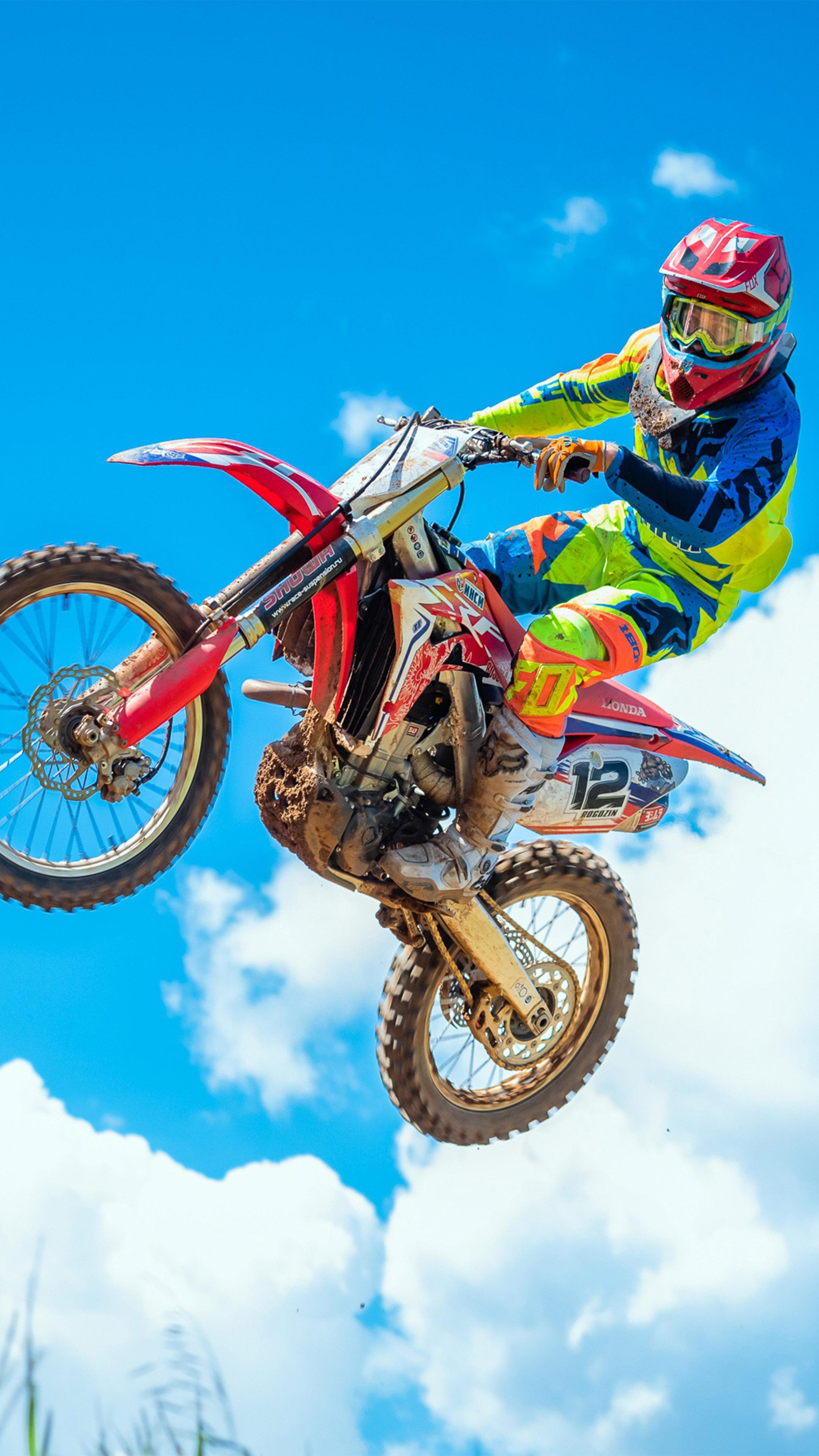 2160x3840 Motorcycle Motocross Sports 4K Ultra HD Mobile Wallpaper