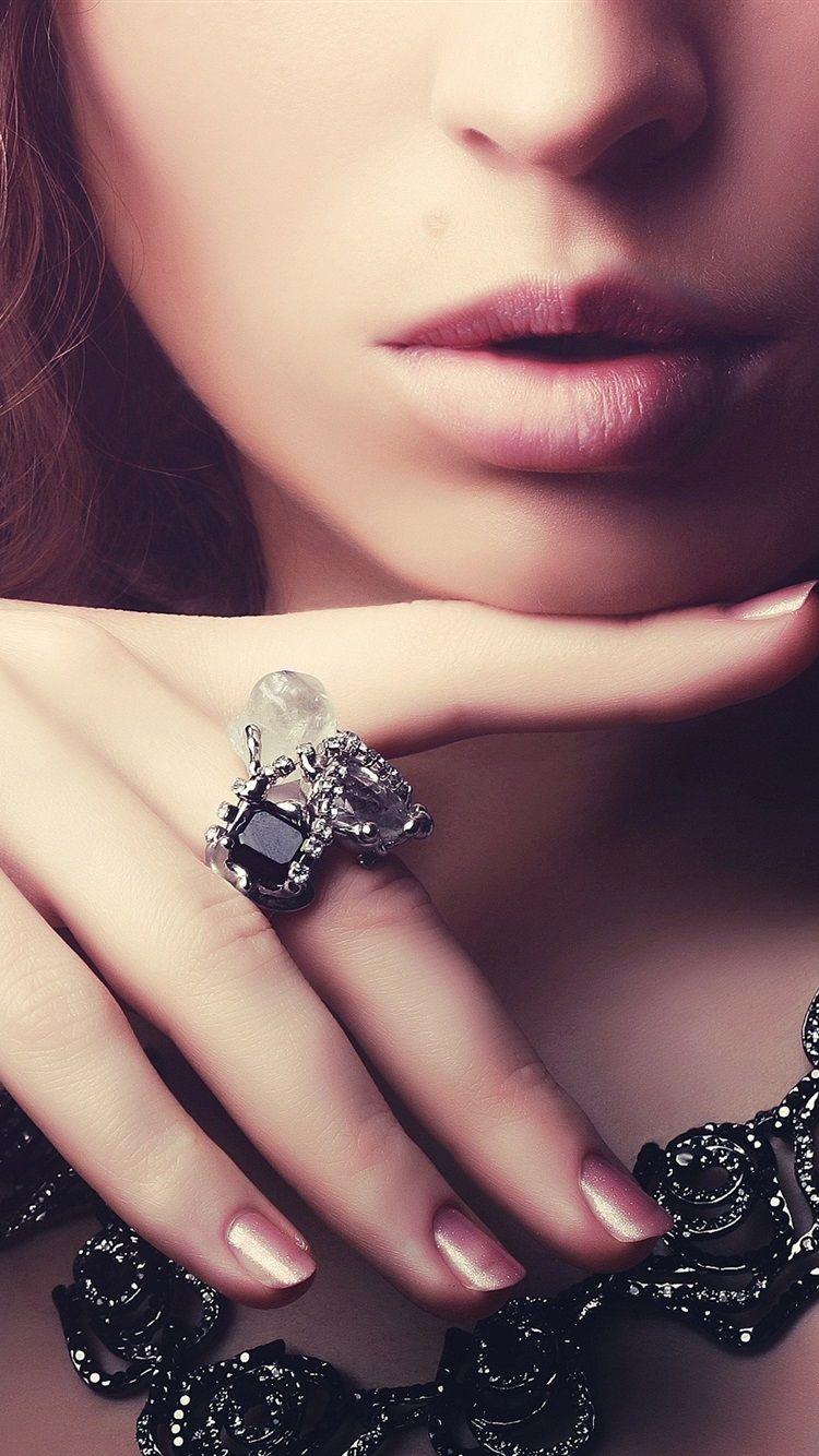 750x1334 Girl, Gemstone Rings, Necklaces, Jewelry 750x1334 IPhone 8 7 6 6S