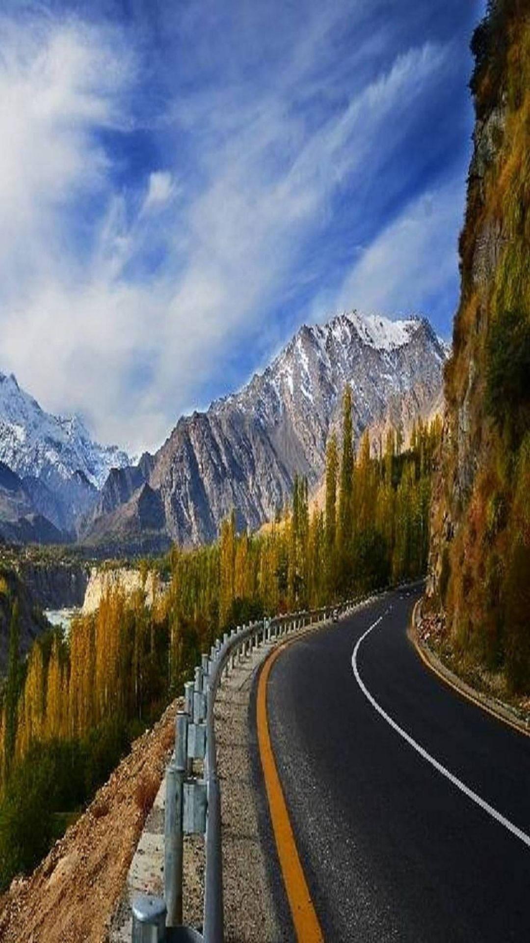 1080x1920 Download Pakistan Road In Valley Wallpaper