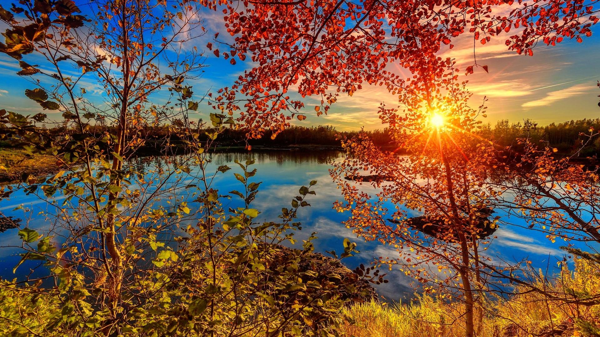 Beautiful Fall Sunset Wallpapers - Top Free Beautiful Fall Sunset ...