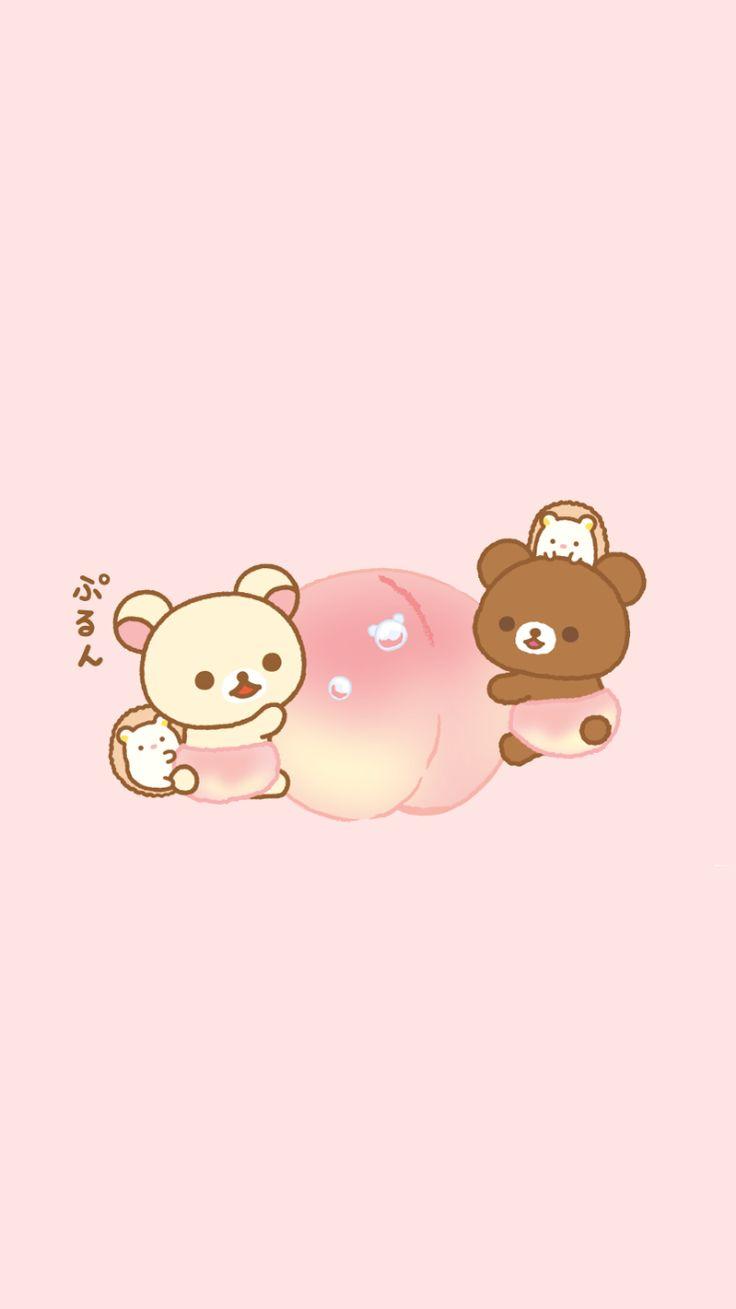 736x1309 Simple wallpaper with Korilakkuma & Chairoikoguma. Rilakuma wallpaper, Rilakkuma wallpaper, Kawaii wallpaper