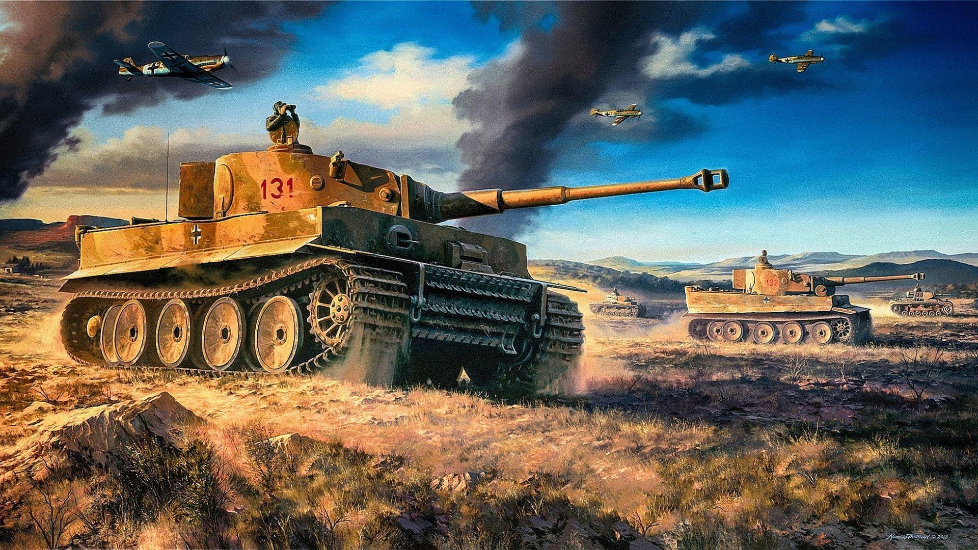 1920x1080 Tiger Tank hình nền