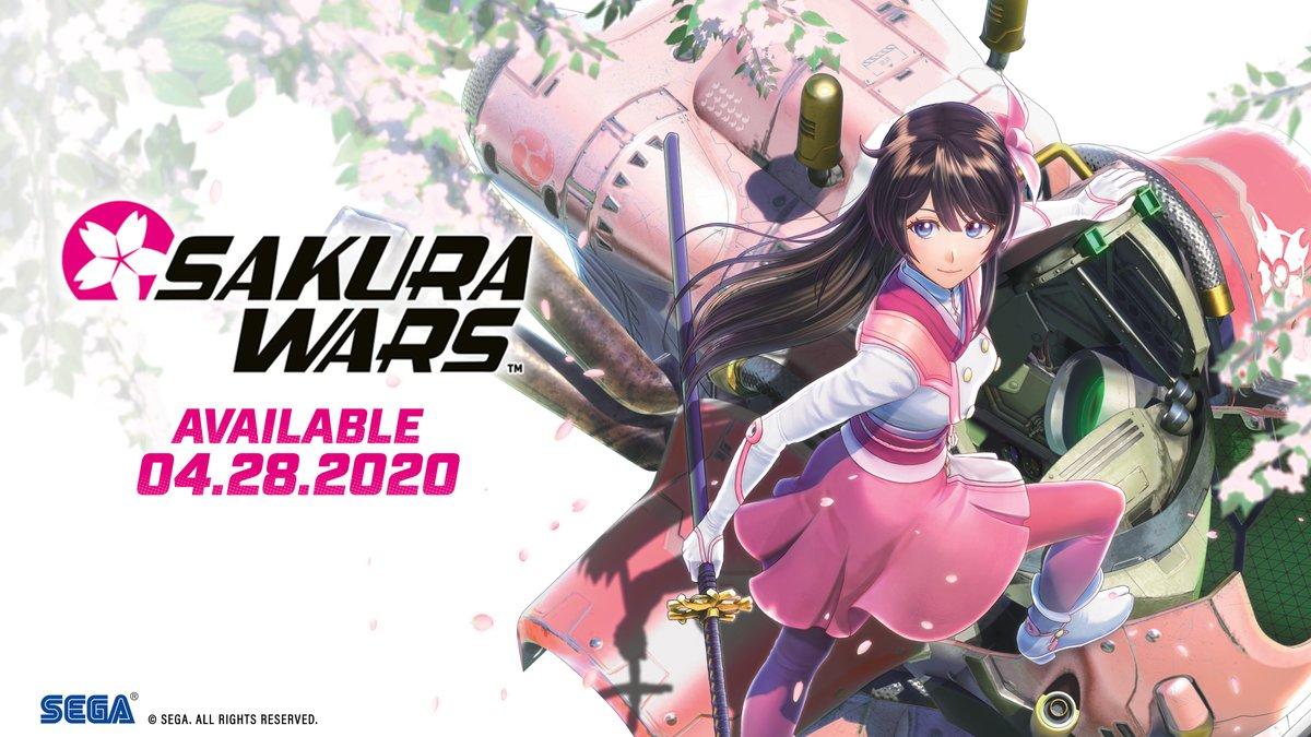 1200x675 SEGA Wars fans, share your support and spread the word with our social assets! Contains YouTube, Facebook, Twitch, & Twitter banners, and a 4K wallpaper: Sakura Wars launches