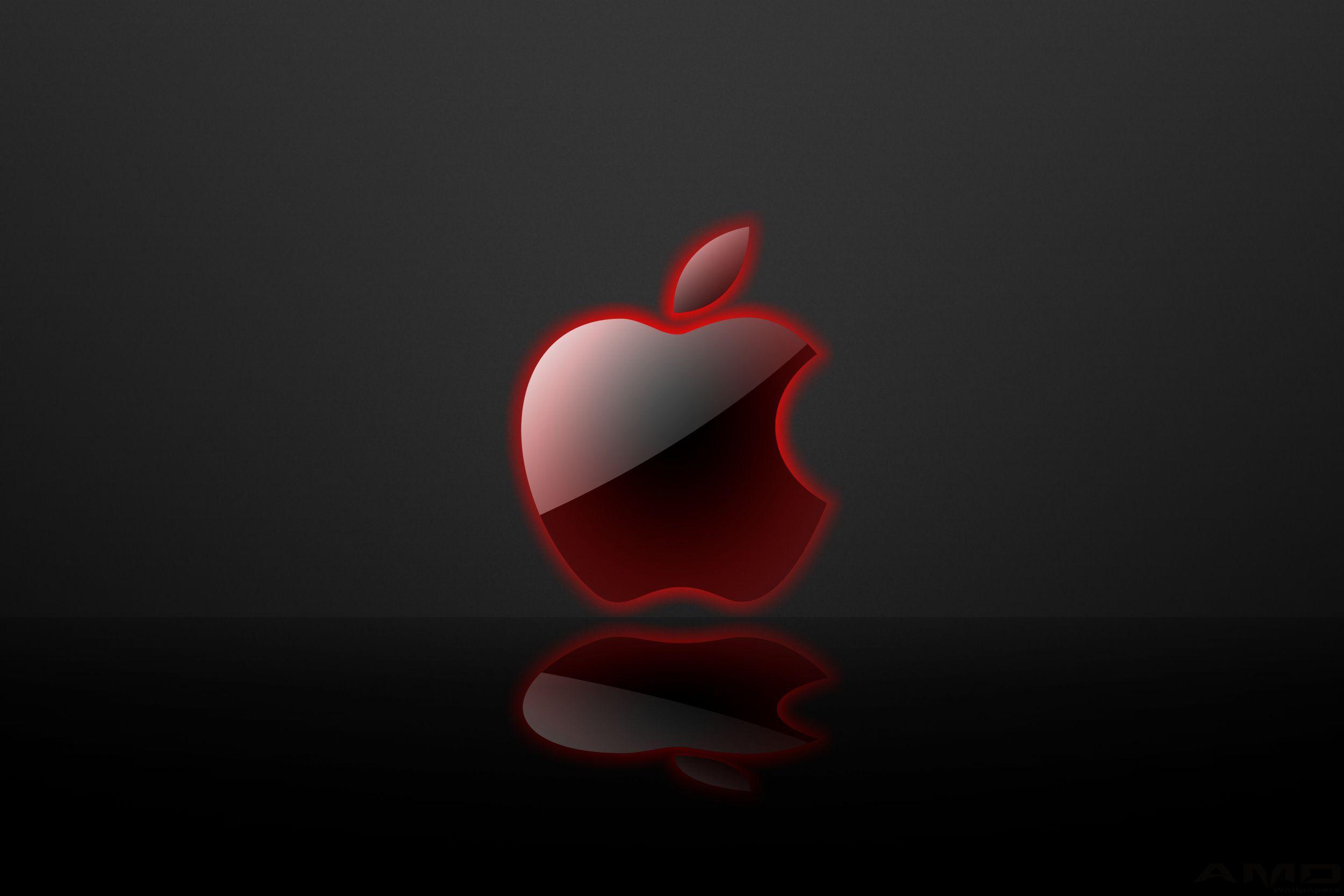 2500x1667 Black and Red Apple Wallpaper