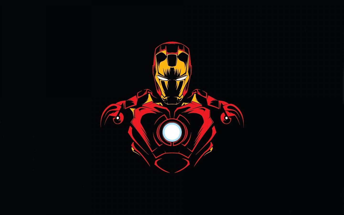 1440x900 Download wallpaper 1440x900 hero, iron man, minimalist, 1440x900 widescreen 16:10 HD background, 22355
