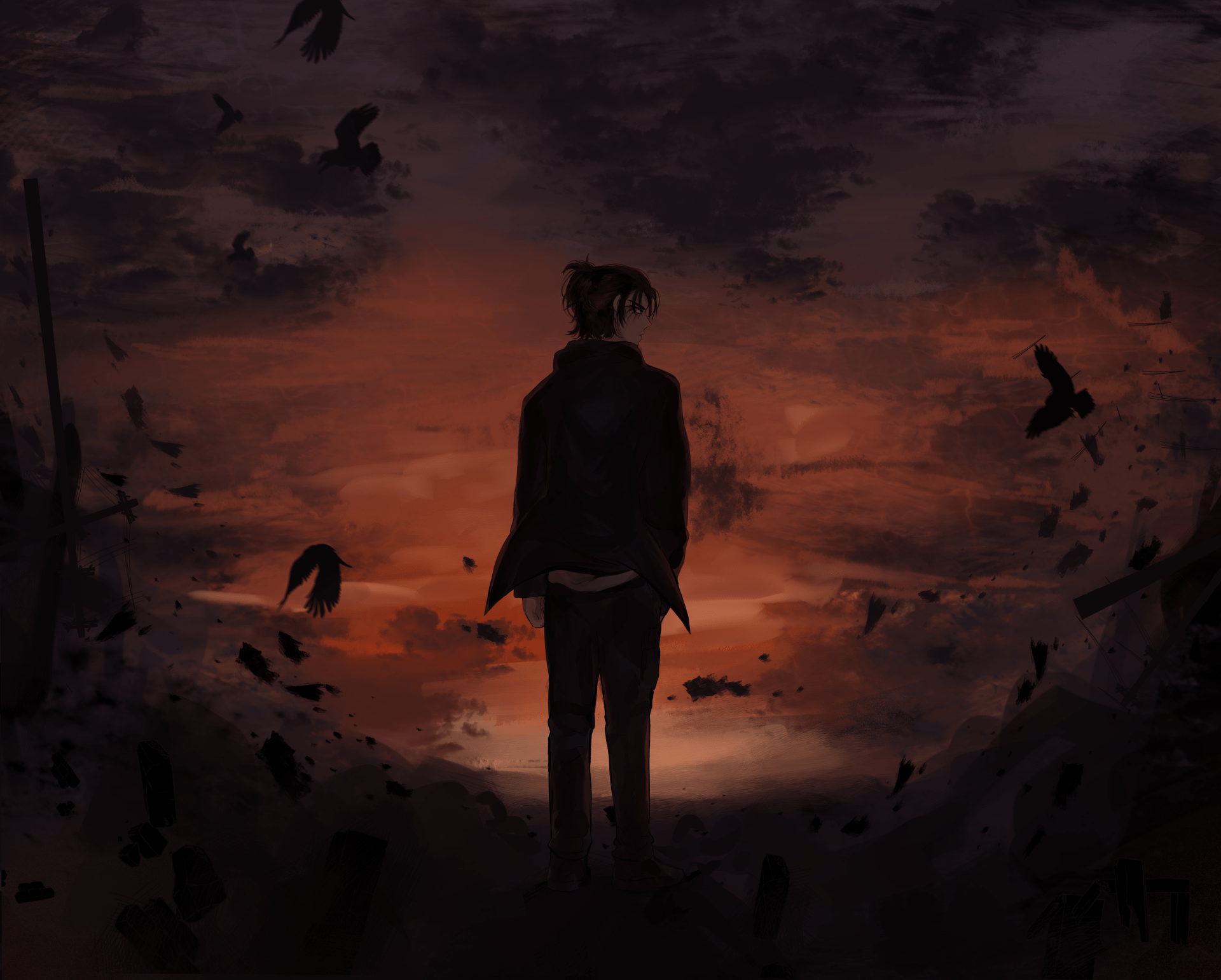 1920x1541 4K Eren Yeager Wallpaper and Background Image