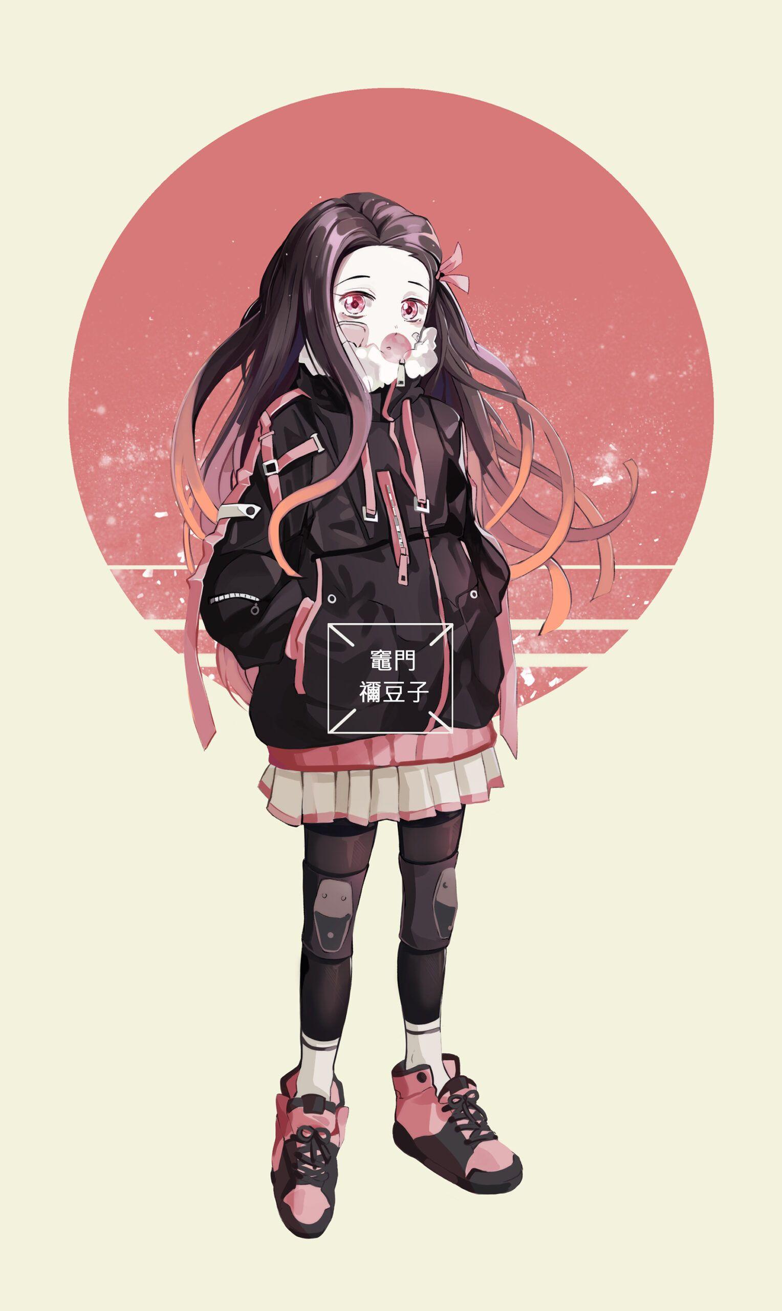 1528x2560 Nezuko Chibi Wallpaper