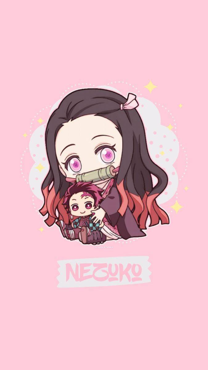 675x1200 Download Demon Slayer Chibi Nezuko And Tanjiro Wallpaper